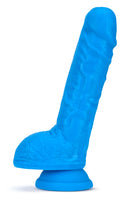 Neo - 9 Inch Dual Density Dildo - Neon Blue BL-34522