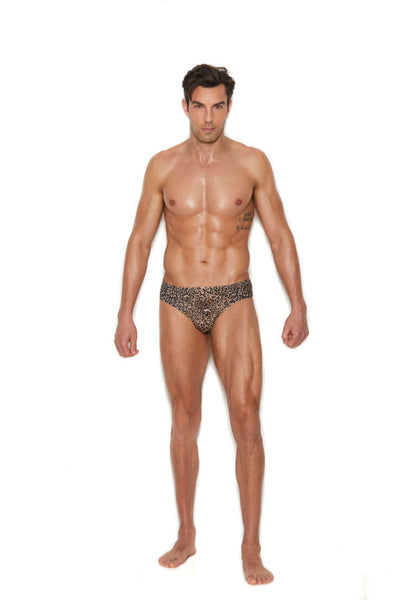 Men's Thong Back Brief - Large/xlarge - Animal EM-82205ANMLXL