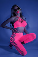 Own the Night Bodystocking - One Size - Neon Pink FL-GL2109-OS-B