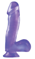 Basix Rubber Works - 6.5 Inch Dong With Suction Cup - Purple PD4220-12