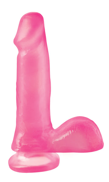 Basix Rubber Works - 6 Inch Dong With Suction Cup - Pink PD4227-11